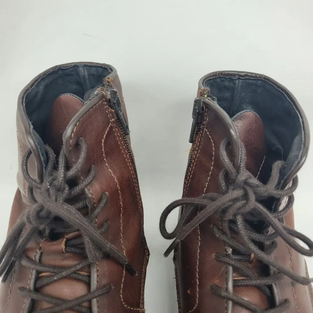 Bullboxer Plain Toe Lace up Ankle Boot Size 8 Eur 41